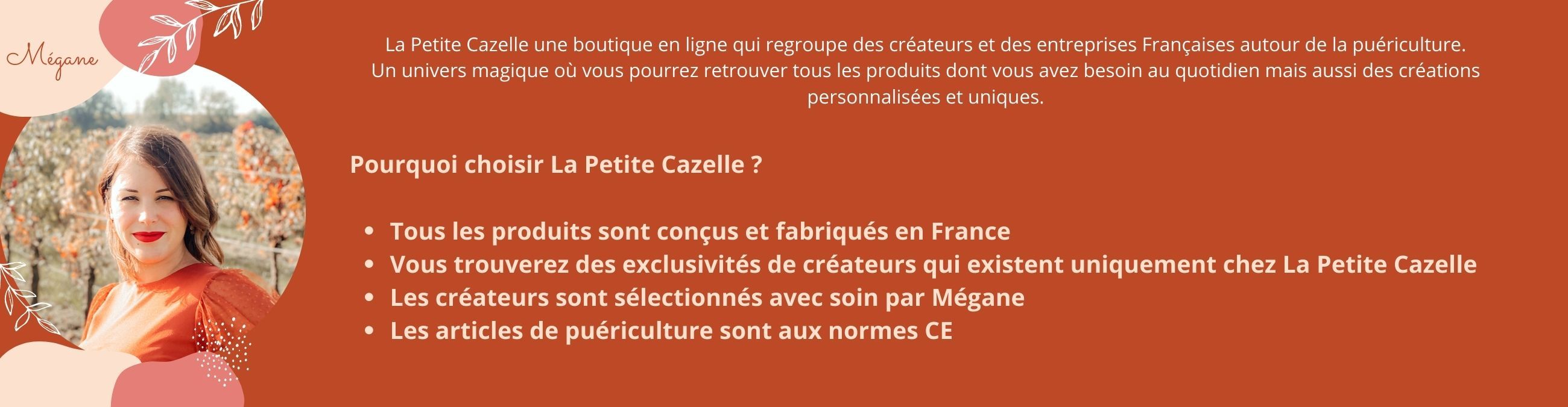 Présentation Mégane, fondatrice La Petite Cazelle